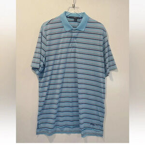 RLX Ralph Lauren Men's Striped Short Sleeve‎ Golf Polo Shirt Size XL (1293)